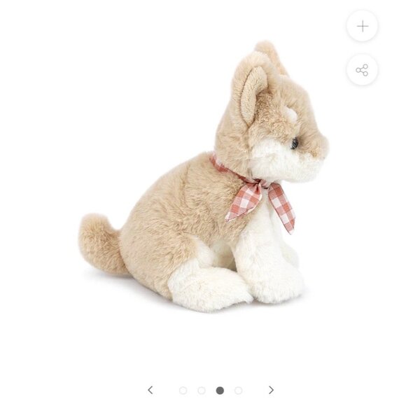 Mon Ami Designs Tiny Lou Plush Tan Chihuahua puppy dog stuffed animal toy  bow - Picture 4 of 13